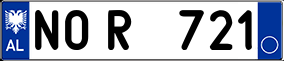 Trailer License Plate
